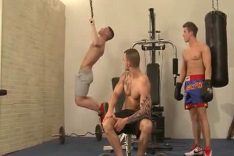 tight Threeway At A Gym