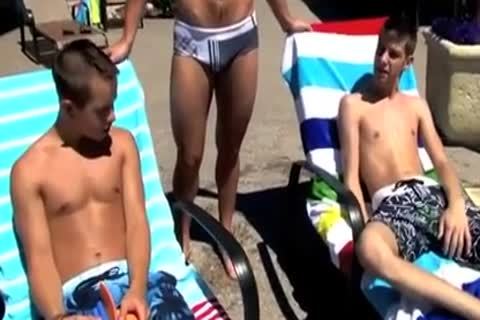 Poolside fuck twinks