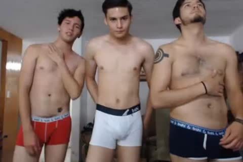 3 Mexican nice-looking men,nice dongs,beautiful buttholes