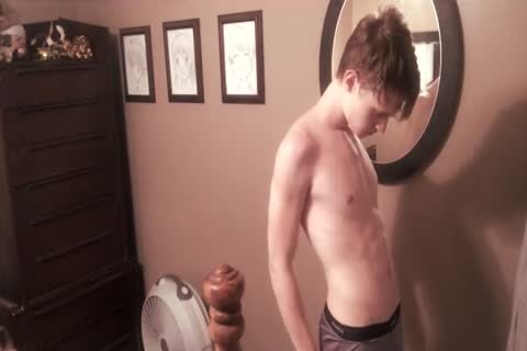 teen boy Has joy With Himself