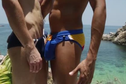 Latin lad Gaping With ejaculation