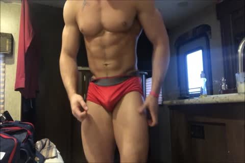 young bold Bodybuilder Acts Exactly Like I Do