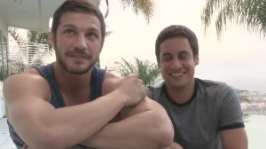 SeanCody: Very shy Brandon bareback butt fucking
