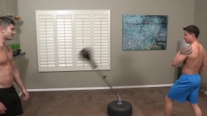 SeanCody.com: Swallow with tanned Tanner accompanied by Trevor