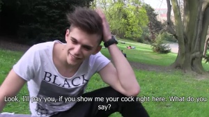 CzechHunter: Athletic tanned amateur surprise handjob outdoors