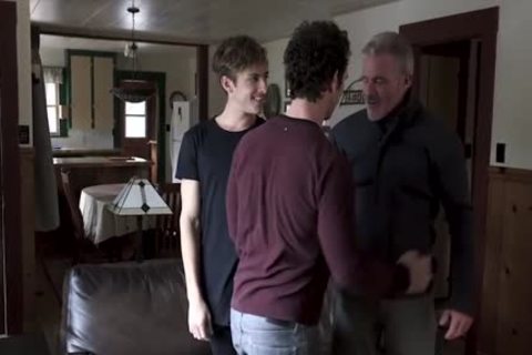 Stepdad And Step grandpa Spitroast A lewd twink