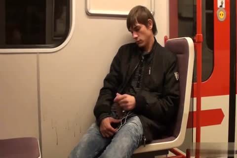 filthy legal age teenager Jacking Off In The Subway