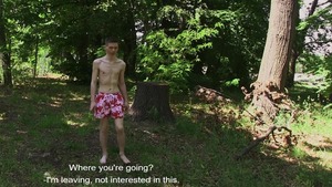 CzechHunter: Young gay cumshot outdoors