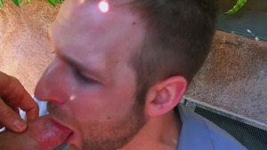 Str8chaser.com - Straight boy Jay Taylor blowjob outdoors