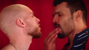 Gods Of Men: Muscled Jean Franko spanking getting facial