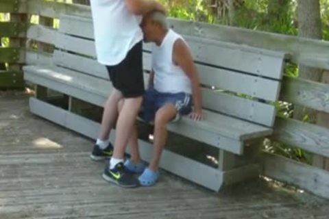 outside Scenes Where daddy man Sucks receives pounded By Chub