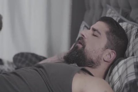 Muscle hunk goes in for slamming hard