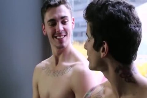 Pierre Fitch pokes Asher Hawk