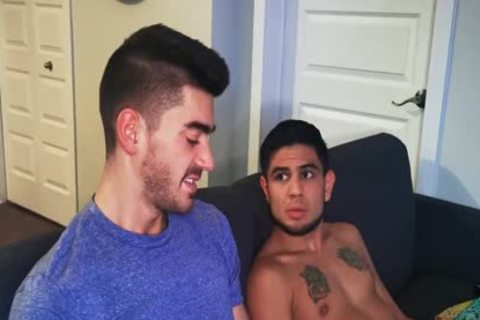 Sad Roommate Needs Hard penis To Cheer Him Up