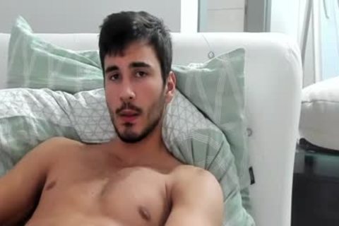 handsome young man Masturbating In cam