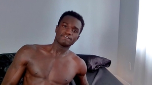 Sean Cody - Tattooed huge black cock Max masturbation