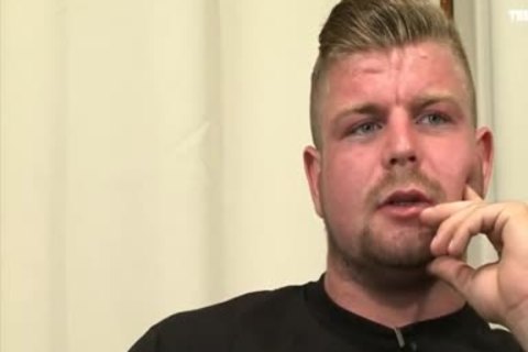 British Muscle Buff wank & sperm