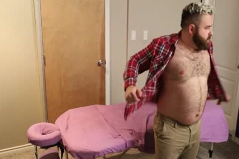 4 Handed Bear Massage Ends With A Proper fucking