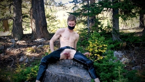 shoving My enormous ramrod Into My Own anal In The Forest For A enjoyment Day Of Self-pounding Myself bareback Till I Creampie.