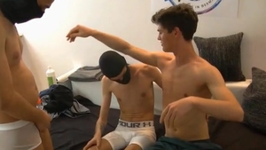 eighteen Year older Caruso, German twink threesome nail ( Deutsch homo DP Fisting)