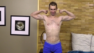 ChaosMen: Solo hairy Gordon caucasian brunette prostate