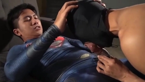 Superman bonks His lad