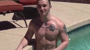 homo World MMA Cage Fighter Alex Weber Jerks cock