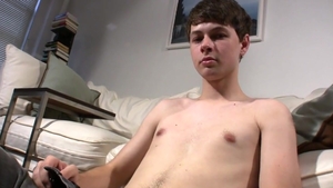 DirtyBoyVideo: Virgin Dustin in underwear fingering