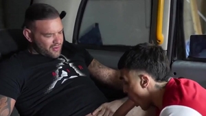 A wonderful blowjob In A Taxi Made Him shoot his cream [ONLYFANS]