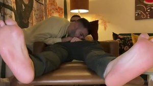 giant Brother Feet Worshiped