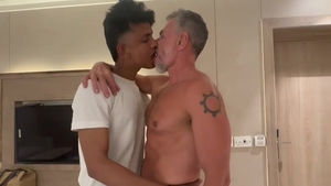 Indian teen fucks White Daddy In Hotel
