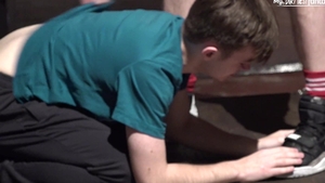 Master AJ Forces Young David to Worship His Feet