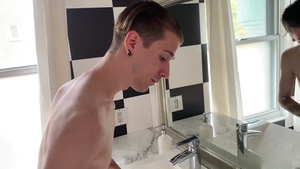 AmateurGayPOV: Step-Dad's Shower Secret