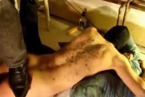 Pouring cute Wax on My submissive bf